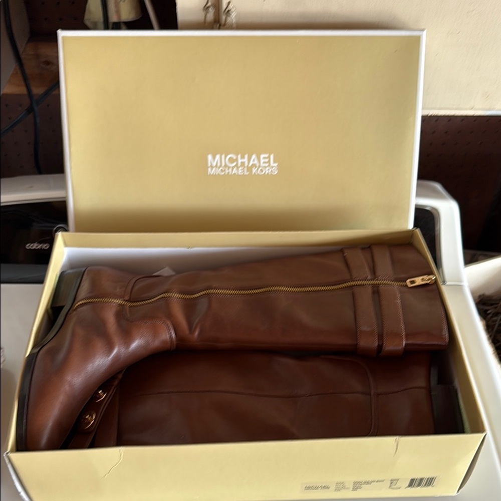 Michael Kors Brown Knee-High Boots